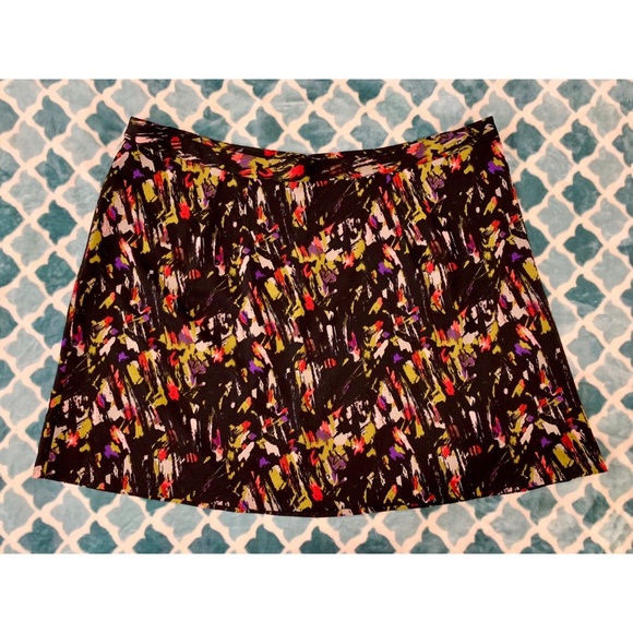 Lane Bryant Dresses & Skirts - LANE BRYANT Black Red Print A-Line Skirt